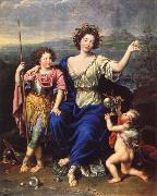 Pierre Mignard THe Marquise de Seignelay and Two of her Children oil painting reproduction